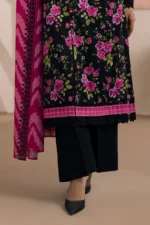 Printed Lawn 2 Piece in Black Color WUS26X20923