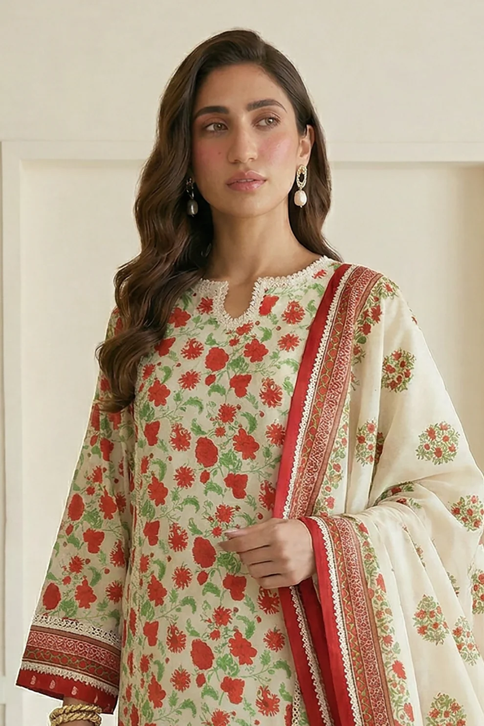 WUS26X31084_2_1 Printed Lawn 3 Piece WUS26X31084