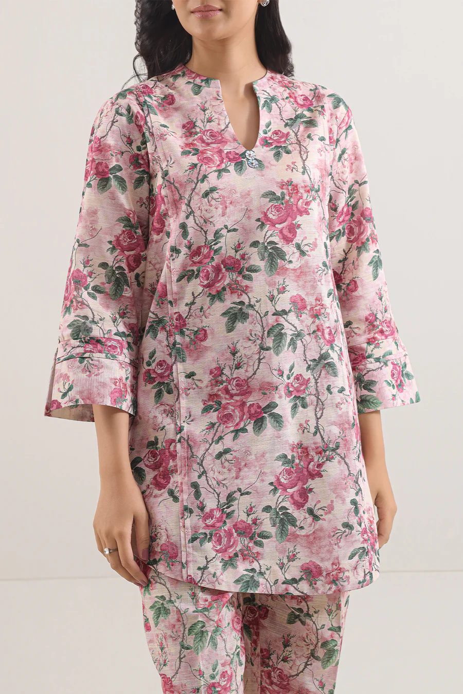 Printed Lawn 2 Piece in Pink Color - Image 5