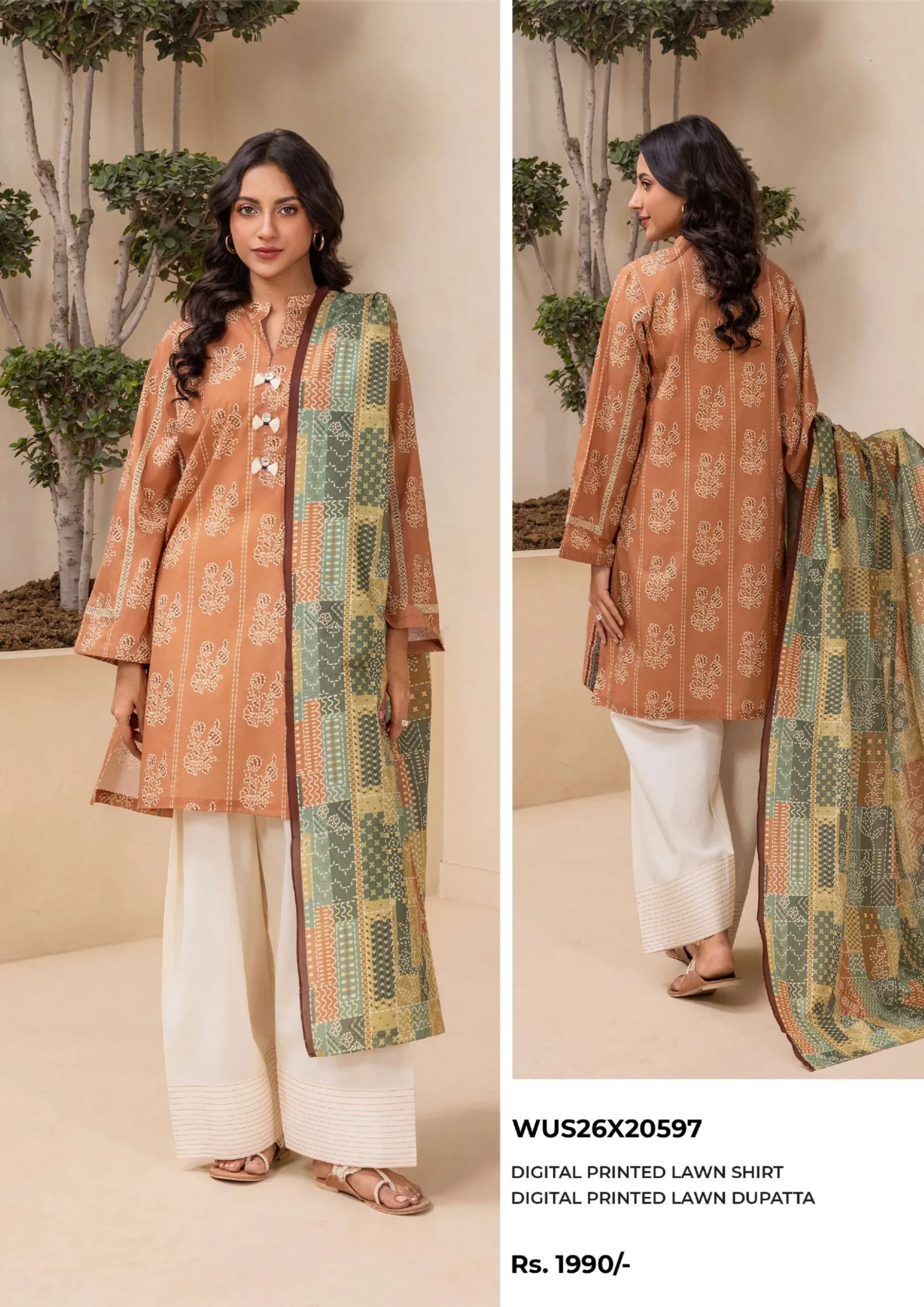 Printed Lawn 2 Piece WUS26X20597