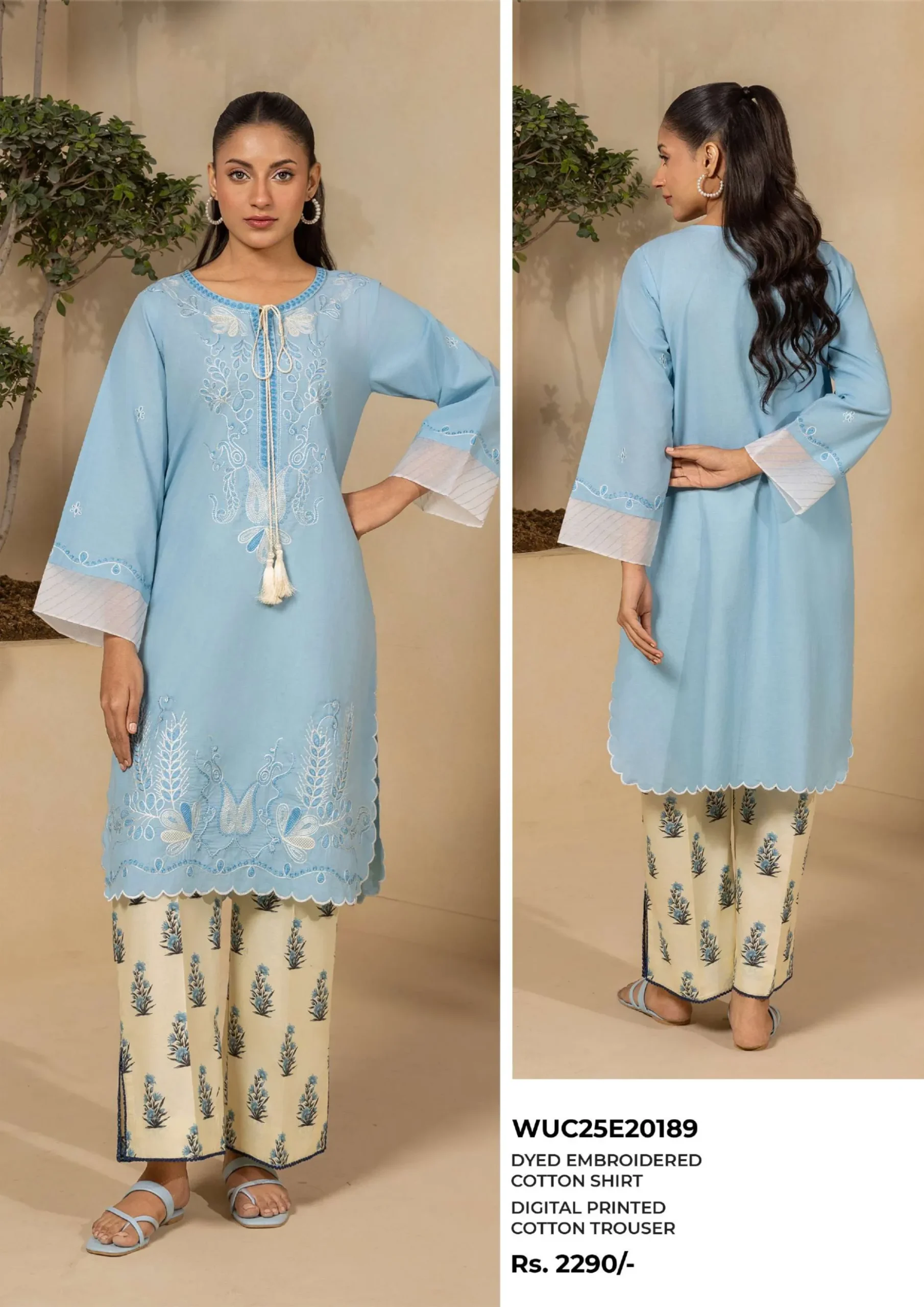 Embroidered Lawn 2 Piece WUC25E20189 - Image 2