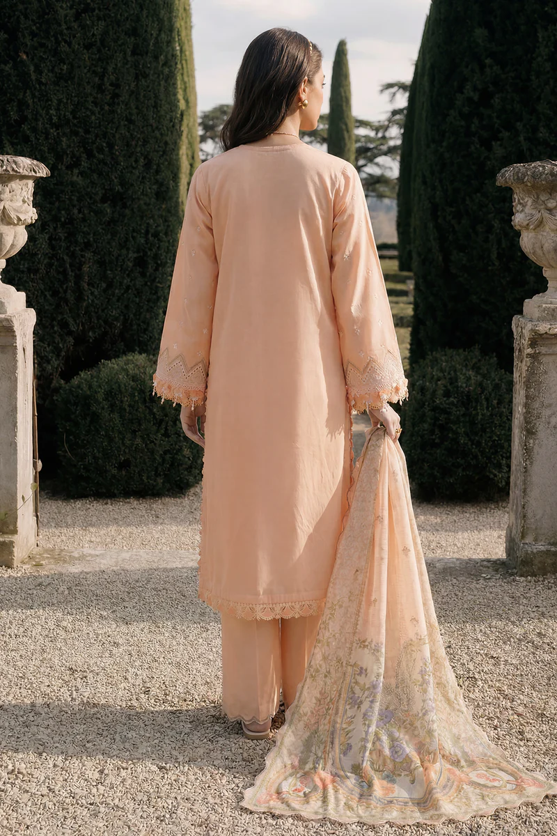 Chikankari Embroidered Cotton 3 Piece WUC26E34072
