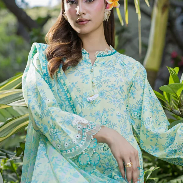 Chikankari Embroidered Cotton 3 Piece WUC26E34075