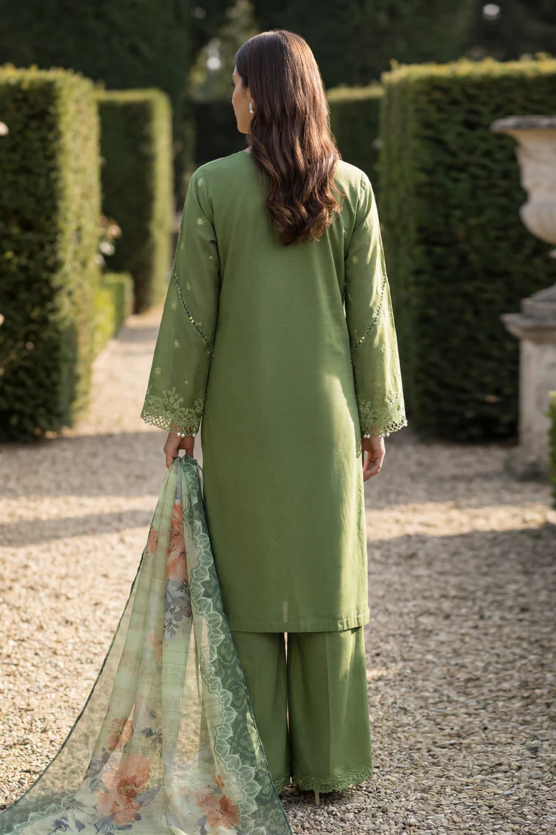 Chikankari Embroidred Cotton 3 Piece WUS26E34090