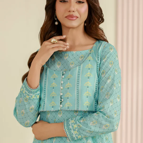 Printed Lawn 2 Piece in Blue Color WUS26X20996