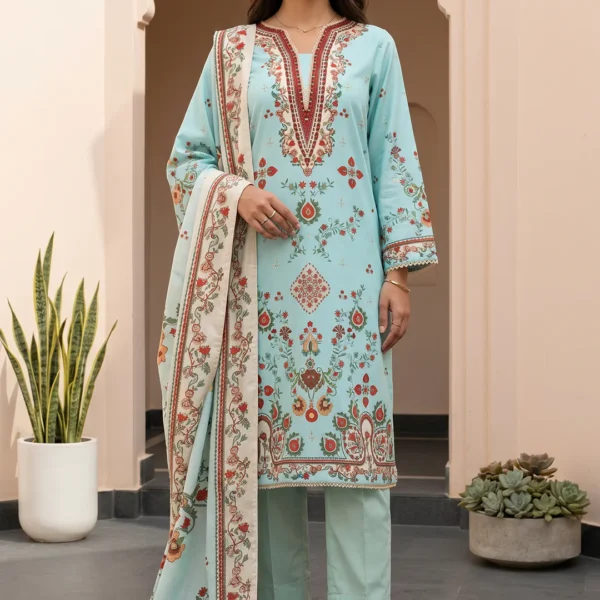 Printed Lawn 3 Piece WUS26X31022