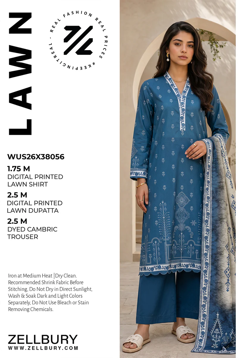 Printed Lawn 3 Piece WUS26X38056